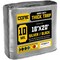 Core Tarps Heavy Duty Tarp, 20 ft L x 0.5 mm H x 16 ft W, 10 Mil, Silver/Black, Polyethylene CT-601-16X20 - alternate 1